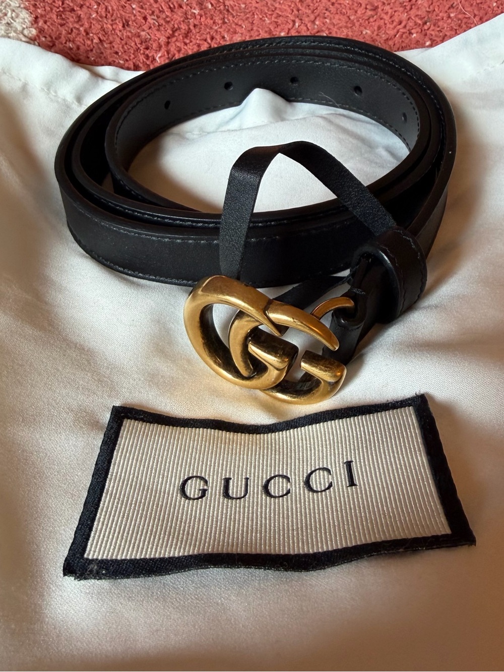 Gucci GG Marmont thin belt